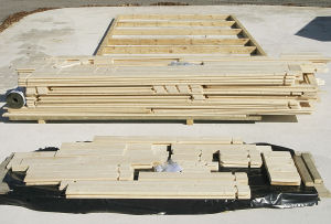 Log cabin assembly