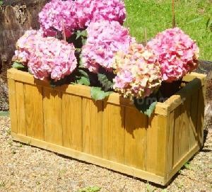 SUMMERHOUSES xx - Pair of wooden planters