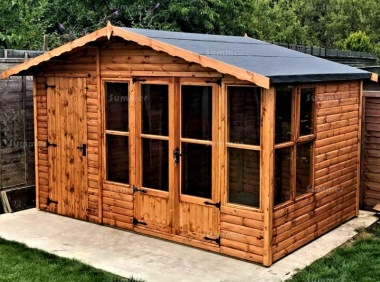 Apex Summerhouse 141 - Two Rooms, Large Panes, Fitted Free Apex Summerhouse 141 - Two Rooms, Large Panes, Fitted Free