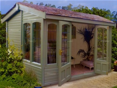 Malvern Cottage Astwood - Double Doors, Toughened Glass