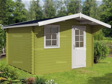 Apex Single Door Log Cabin 459 - Double Glazed Apex Single Door Log Cabin 459 - Double Glazed