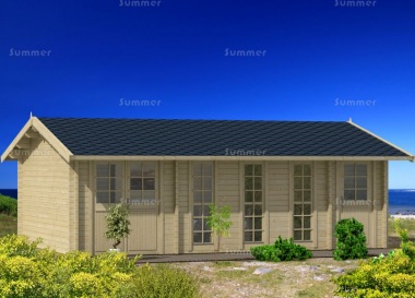 Two Room Side Door Apex Log Cabin 803 - Double Glazed Two Room Side Door Apex Log Cabin 803 - Double Glazed