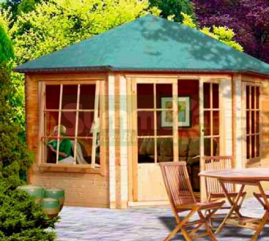 Shire Ardcastle Corner Log Cabin - Georgian, FSC® Certified Shire Ardcastle Corner Log Cabin - Georgian, FSC® Certified