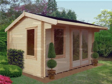 Shire Marlborough Log Cabin - Modern Large Panes, FSC® Certified Shire Marlborough Log Cabin - Modern Large Panes, FSC® Certified