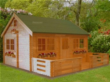 Shire Pemberey Log Cabin - Three Rooms, FSC® Certified