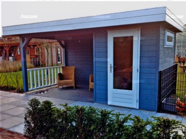 Lugarde Pent Roof Gazebo 396 - With Integral Summerhouse Lugarde Pent Roof Gazebo 396 - With Integral Summerhouse