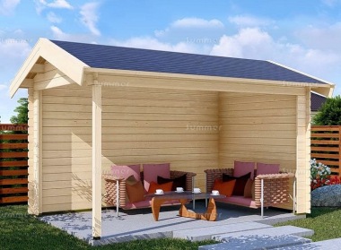 Woodpro Wooden Gazebo 681 - Apex Roof, Fully Boarded Walls Woodpro Wooden Gazebo 681 - Apex Roof, Fully Boarded Walls