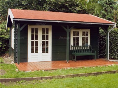 Lugarde Side Door Apex Log Cabin 292 - Bespoke, Double Glazed Lugarde Side Door Apex Log Cabin 292 - Bespoke, Double Glazed