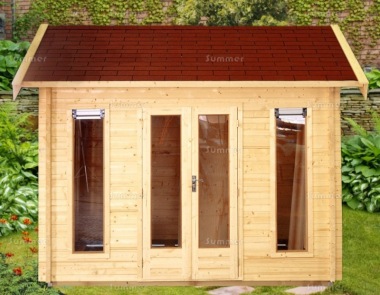 Side Door Apex Log Cabin 667 - Double Glazed