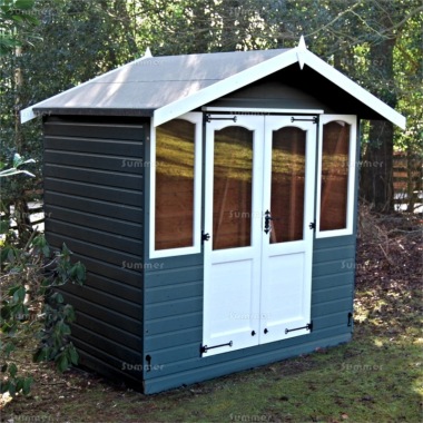 Apex Summerhouse 421 - Painted, Arches, Double Door