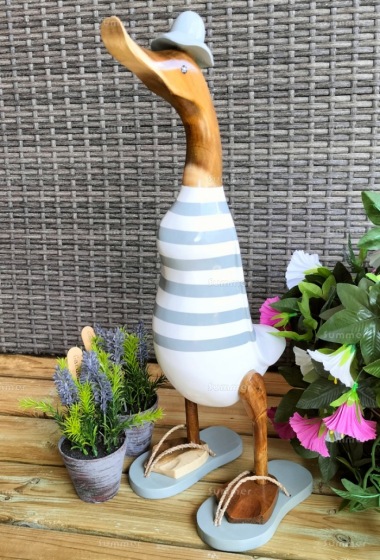 Decorative Wooden Duck 256 - Seaside Vibes Decorative Wooden Duck 256 - Seaside Vibes