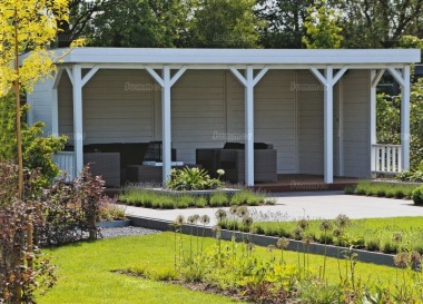 Lugarde Wooden Gazebo 329 - Pent Roof