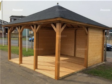 Lugarde Wooden Gazebo 331 - Hipped Roof, Felt Tiles