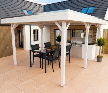 Woodpro Wooden Gazebo 685 - Pent Roof